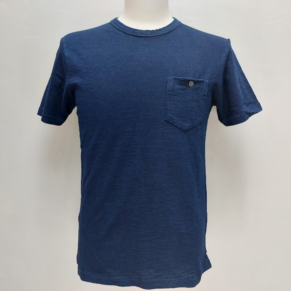 Todd Snyder Pocket T-Shirt Men's Slub Cotton XS Blue Minimalist Heritage